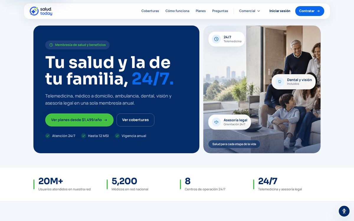 salud.today — sitio web real