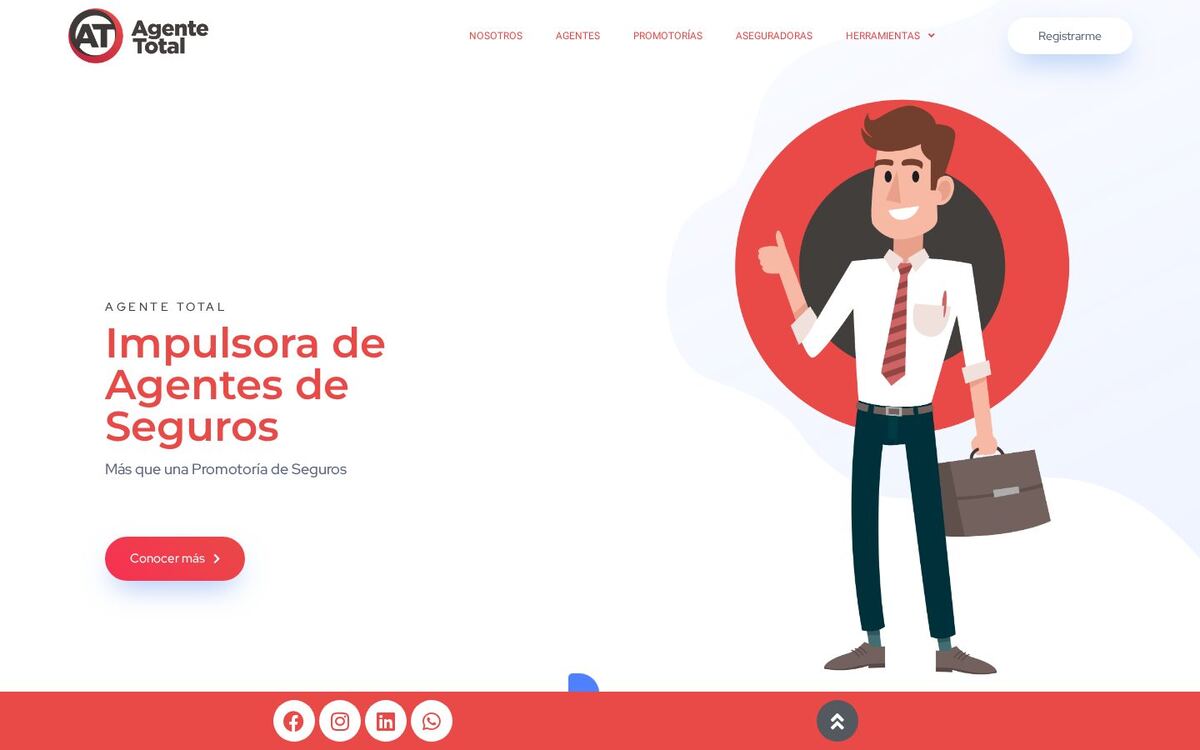 Agente Total — sitio web real