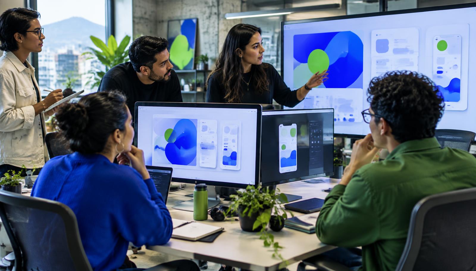 CRICK Studio digital team working on technology products and interfaces