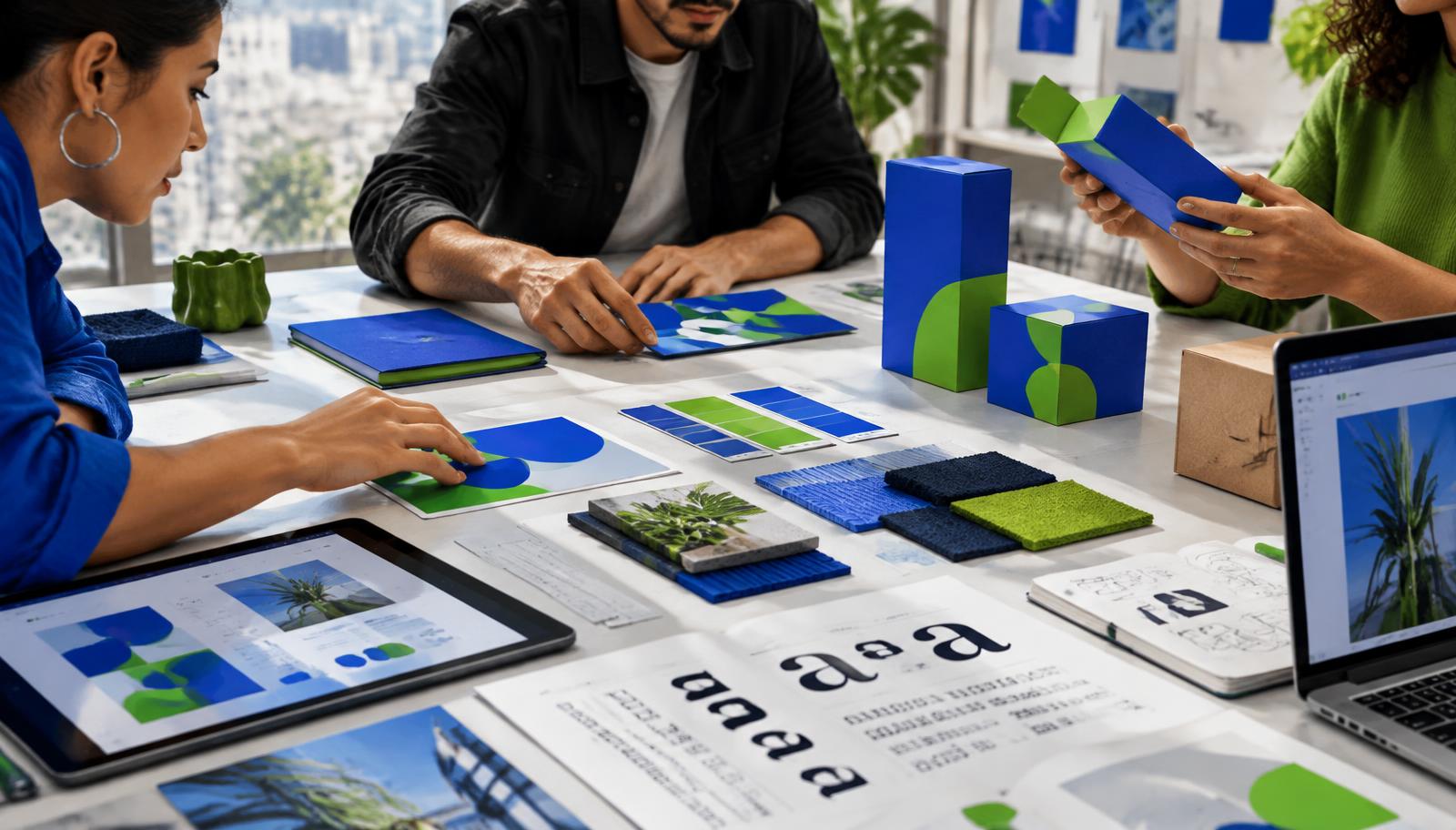CRICK Studio creative team developing a brand identity system